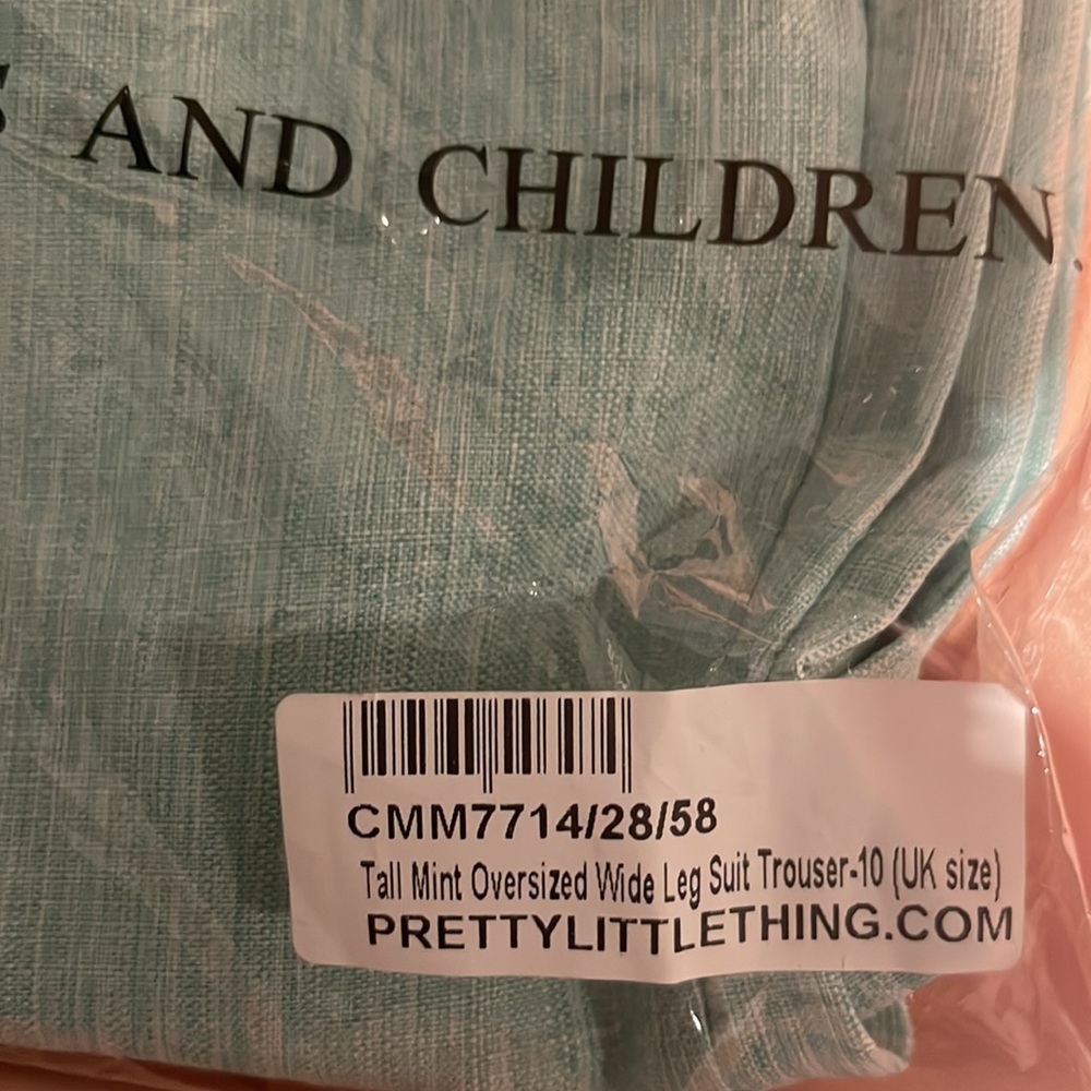 New Tall Mint Oversized Wide Leg Suit Pants - Picture 5 of 5